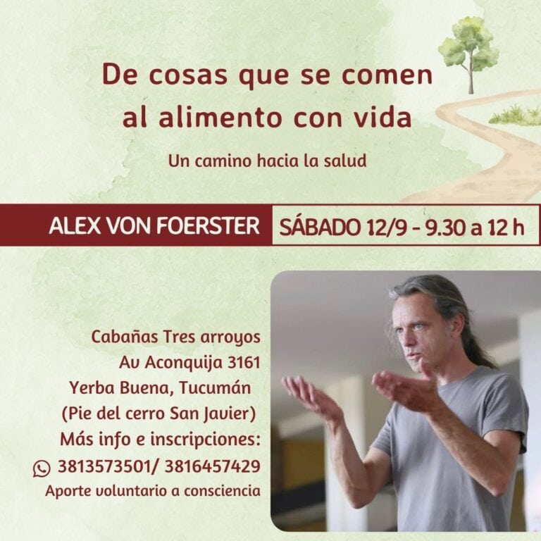 Taller sobre alimentación consciente y salud en Tucumán.