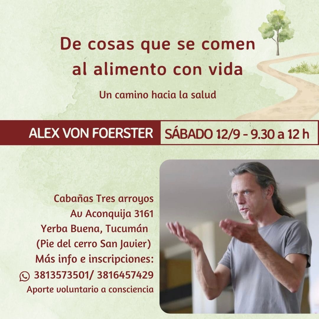 Taller sobre alimentación consciente y salud en Tucumán.